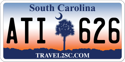 SC license plate ATI626