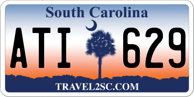 SC license plate ATI629