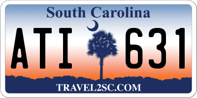 SC license plate ATI631