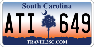 SC license plate ATI649