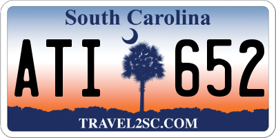 SC license plate ATI652