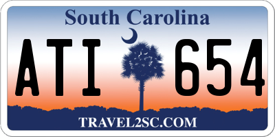 SC license plate ATI654
