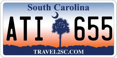 SC license plate ATI655