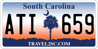 SC license plate ATI659