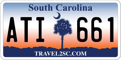 SC license plate ATI661