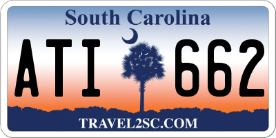 SC license plate ATI662