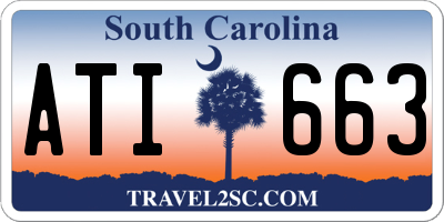 SC license plate ATI663