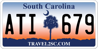 SC license plate ATI679