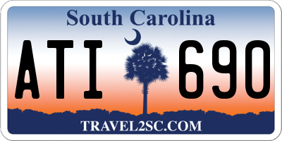 SC license plate ATI690