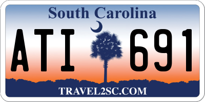 SC license plate ATI691