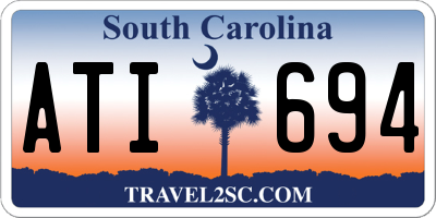 SC license plate ATI694