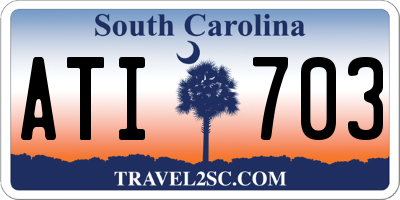 SC license plate ATI703