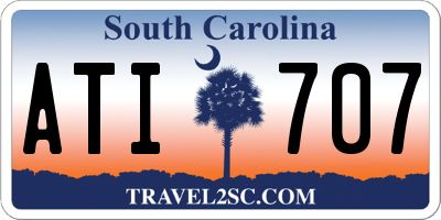 SC license plate ATI707