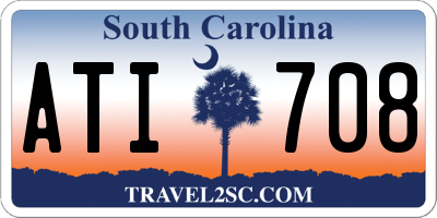 SC license plate ATI708