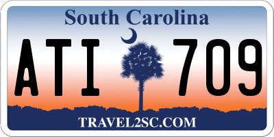 SC license plate ATI709