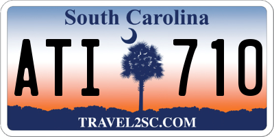 SC license plate ATI710