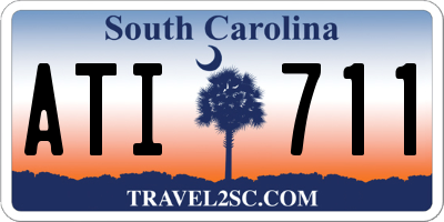 SC license plate ATI711