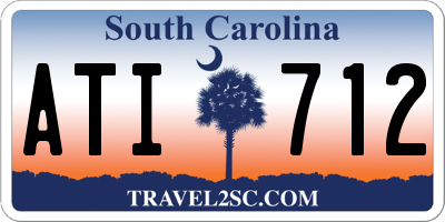 SC license plate ATI712