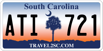 SC license plate ATI721