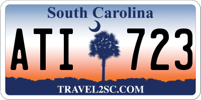 SC license plate ATI723