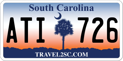 SC license plate ATI726