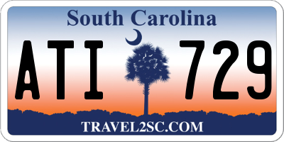 SC license plate ATI729