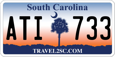 SC license plate ATI733