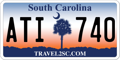 SC license plate ATI740