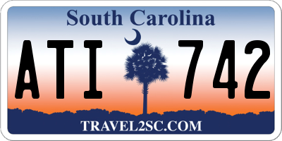 SC license plate ATI742