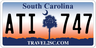 SC license plate ATI747
