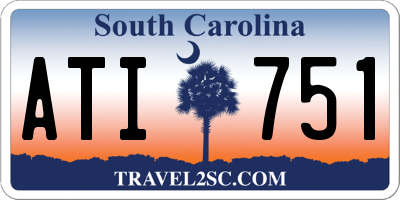 SC license plate ATI751