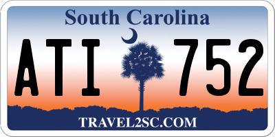 SC license plate ATI752
