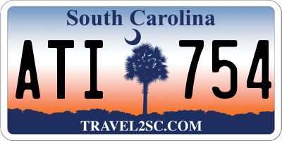 SC license plate ATI754