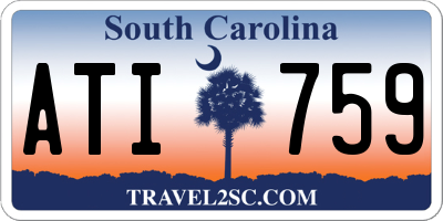 SC license plate ATI759