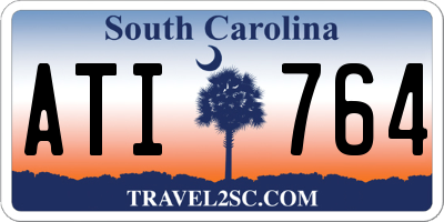 SC license plate ATI764
