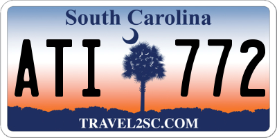 SC license plate ATI772