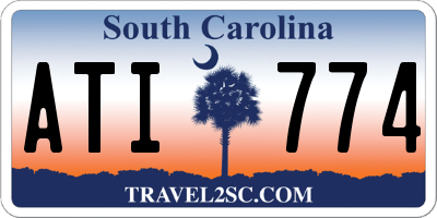 SC license plate ATI774