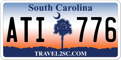 SC license plate ATI776