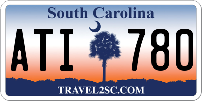 SC license plate ATI780