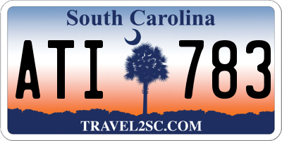 SC license plate ATI783