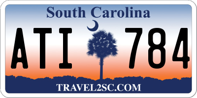 SC license plate ATI784
