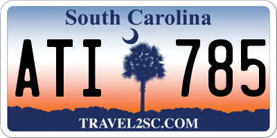 SC license plate ATI785