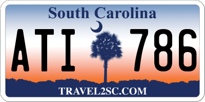 SC license plate ATI786