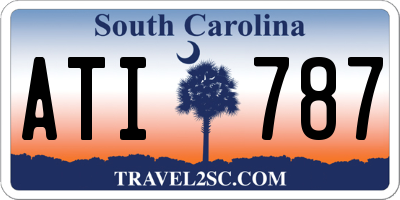 SC license plate ATI787