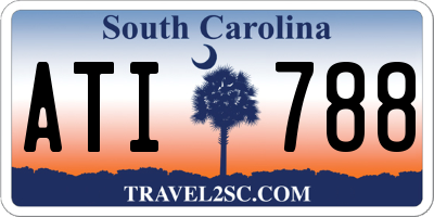 SC license plate ATI788