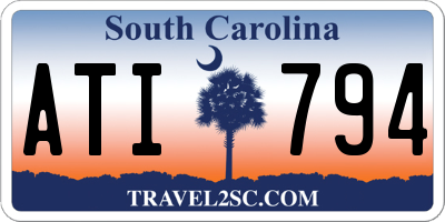 SC license plate ATI794
