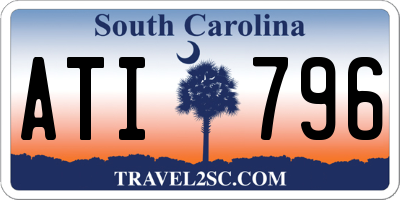 SC license plate ATI796