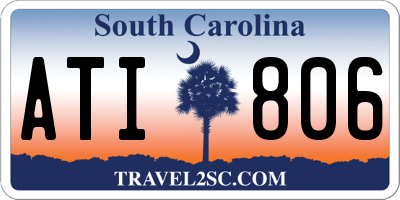 SC license plate ATI806