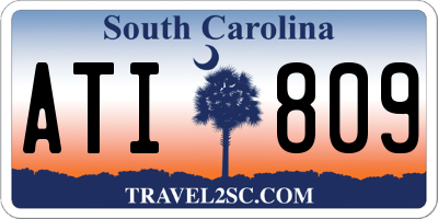 SC license plate ATI809