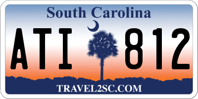 SC license plate ATI812